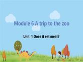 外研版英语七年级上册 M6 A trip to the zoo  Unit 1 Does it eat meat PPT课件