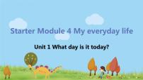 初中英语Unit 1 What day is it today?授课课件ppt