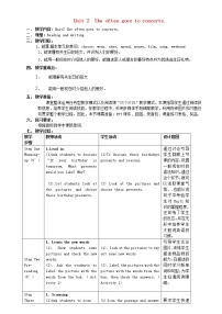 初中外研版 (新标准)Module 8 Choosing presentsUnit 2 She often goes to concerts.教学设计