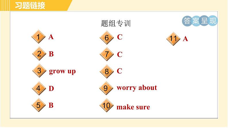 人教版八年级上册英语习题课件 Unit6 Period 1 Section A (1a－2d)第3页