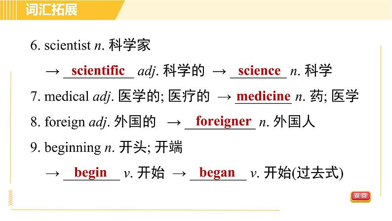 人教版八年级上册英语习题课件 Unit6 Period 4 Section B (3a-Self Check)第5页