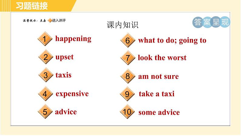 人教版八年级上册英语习题课件 Unit10 Period 2 Section A (Grammar Focus-3c)第2页