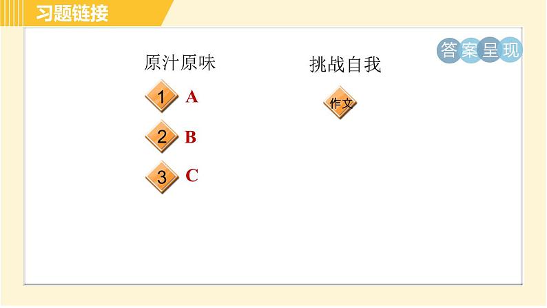 人教版八年级上册英语习题课件 Unit6 单元整合与拔高第3页