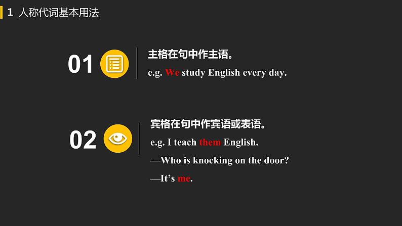 初中英语中考复习专项-人称代词、物主代词、反身代词课件PPT第5页