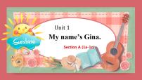 初中Unit 1 My name’s Gina.Section A图文课件ppt