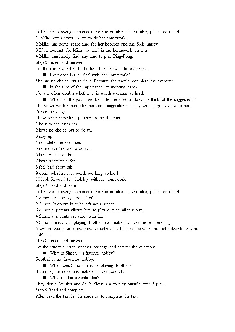 9A UNIT3 reading1教案第2页