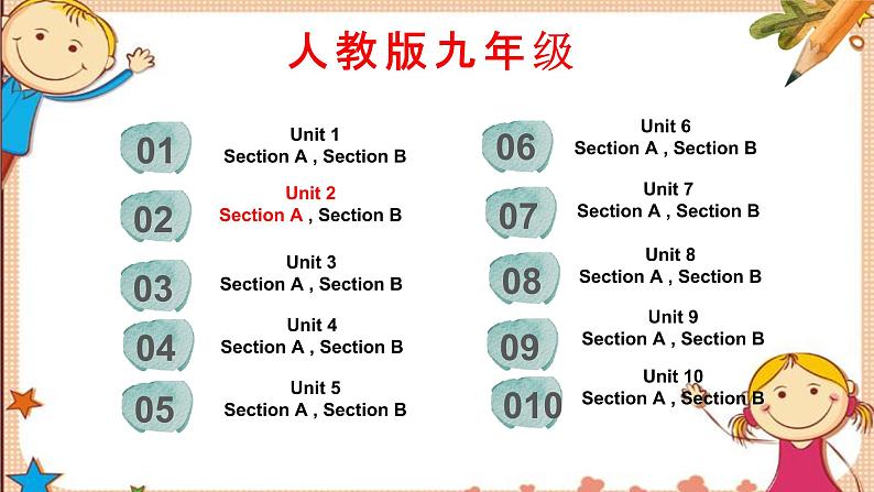 人教新目标版英语九年级Unit2 SectionA词汇精讲 课件02