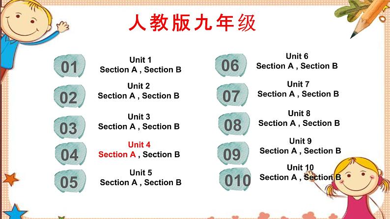 人教新目标版英语九年级Unit4 SectionA词汇精讲 课件02