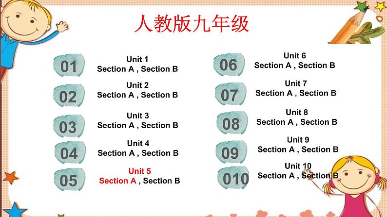 人教新目标版英语九年级Unit5 SectionA词汇精讲 课件02