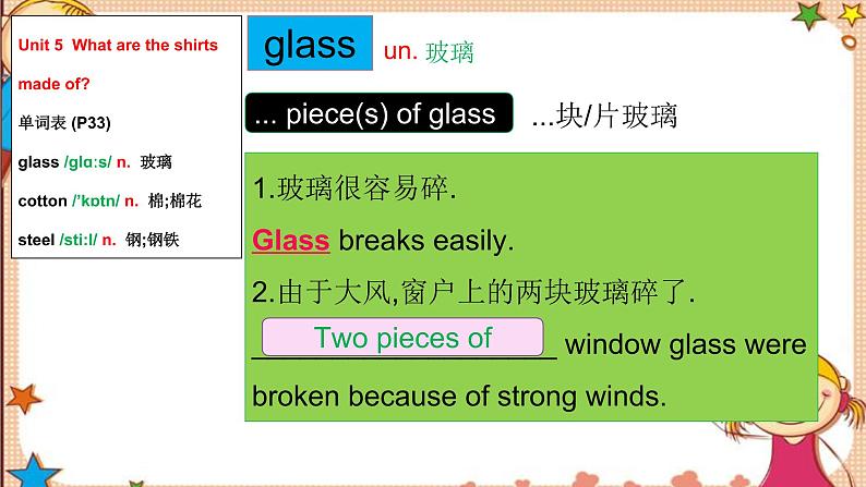 人教新目标版英语九年级Unit5 SectionA词汇精讲 课件08