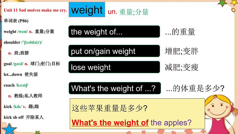 人教新目标版英语九年级Unit11 SectionB词汇精讲 课件03