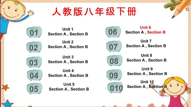 人教版八下Unit 6 An old man tried to move the mountains. SectionB词汇精讲 课件02