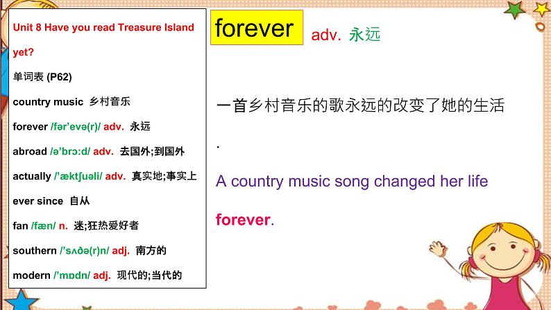 人教版八下Unit 8 Have you read Treasure Island yet？ SectionB词汇精讲 课件05