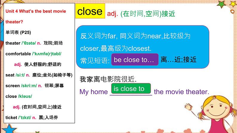 人教版八上Unit4 SectionA词汇精讲 课件07