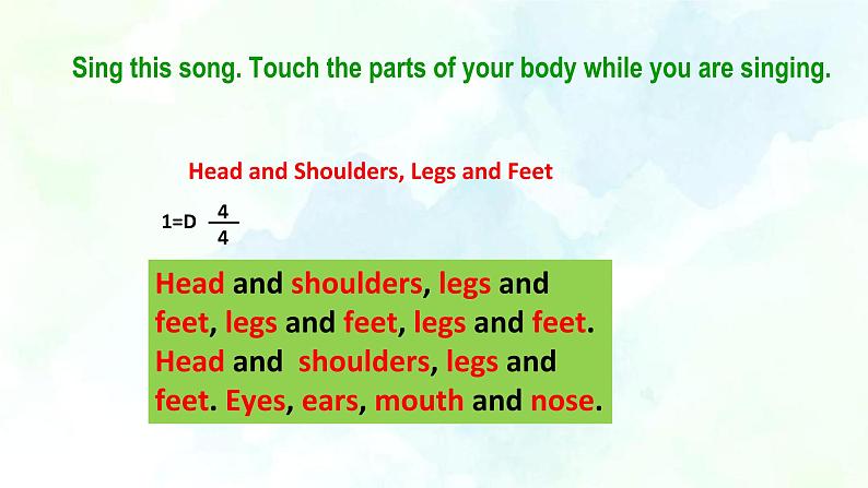 Unit2 Looking different Topic1 I have a small nose SectionB第5页