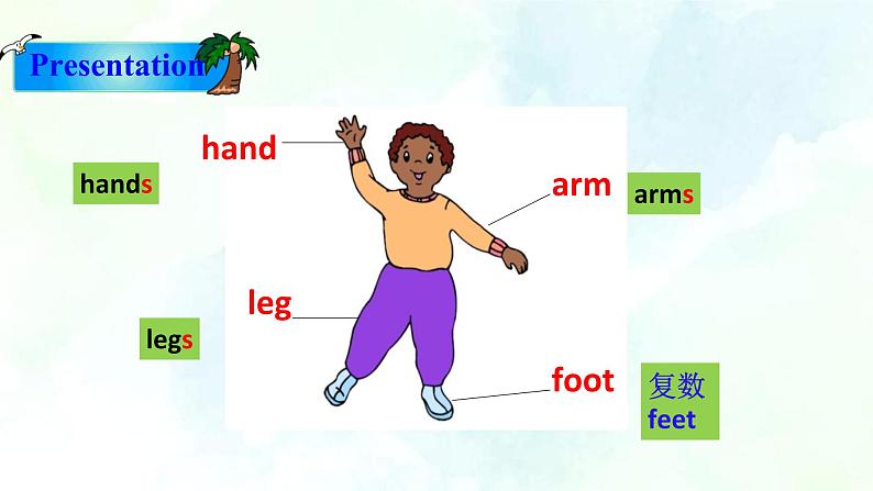 Unit2 Looking different Topic1 I have a small nose SectionB第6页