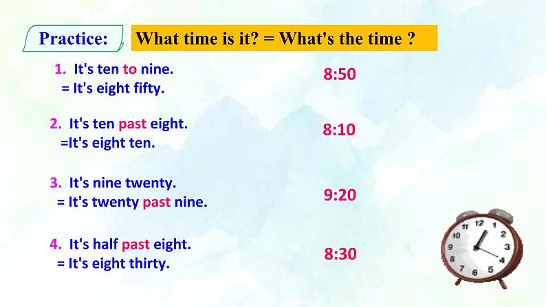 仁爱版七上Unit 4 Having fun Topic 3 What time is it now SectionB 课件第4页