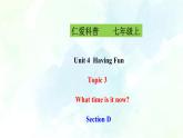 Unit 4  Topic 3  Section D(课件+练习+音视频)