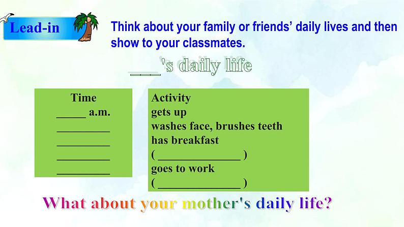 Unit 2 Daily Life More practice& Culture corner （课件+练习+素材）07