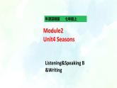 Unit 4 Seasons Listening& SpeakingB&Writing （课件+练习+素材）