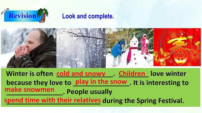 Unit 4 Seasons SpeakingA&More practice& Culture corner （课件+练习+素材）06