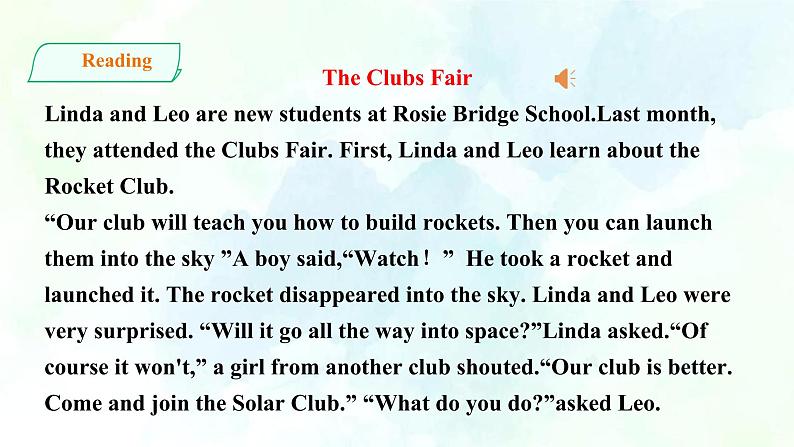 Unit 7 School Clubs 第二课时 readingII&listening（课件+教案+练习）06