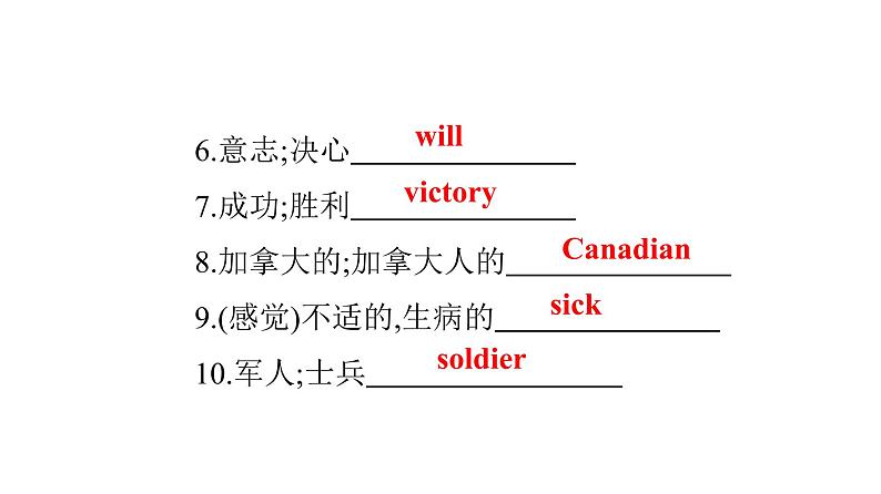 广东中考高分突破英语课件（外研版）教材梳理默写本-外研版第十五节　九年级(上)Module 3~Module 4第4页