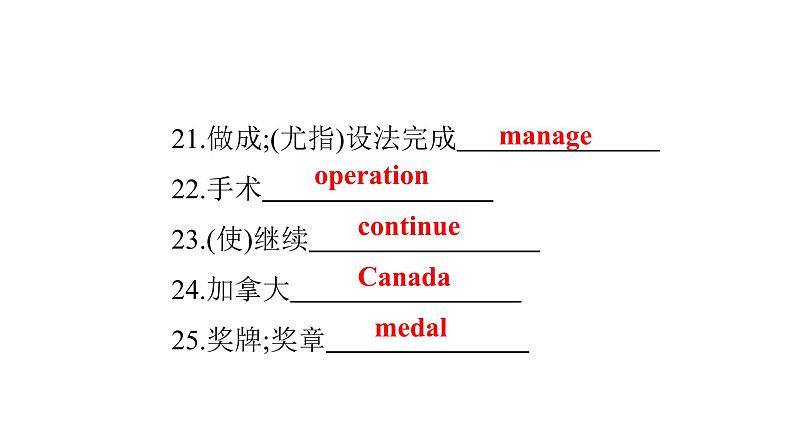 广东中考高分突破英语课件（外研版）教材梳理默写本-外研版第十五节　九年级(上)Module 3~Module 4第7页