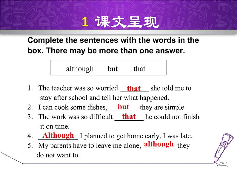 Module 4 Home alone. Unit 3 Language in use.课件06