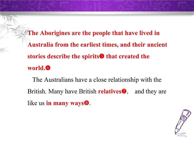 Module 10 Australia. Unit 2 The game that they like most is Australian football.课件07