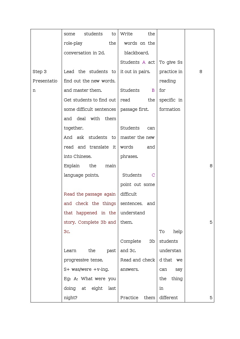 Unit 1 What’s the matter?(5课时表格式教案)02