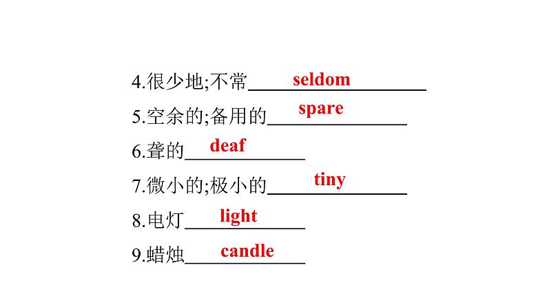 广东中考高分突破英语课件（外研版）教材梳理默写本-外研版第二十节　九年级(下)Module 3~Module 4第4页