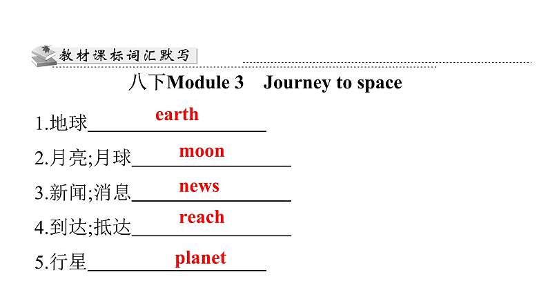 广东中考高分突破英语课件（外研版）教材梳理默写本-外研版第十节　八年级(下)Module 3~Module 4第3页