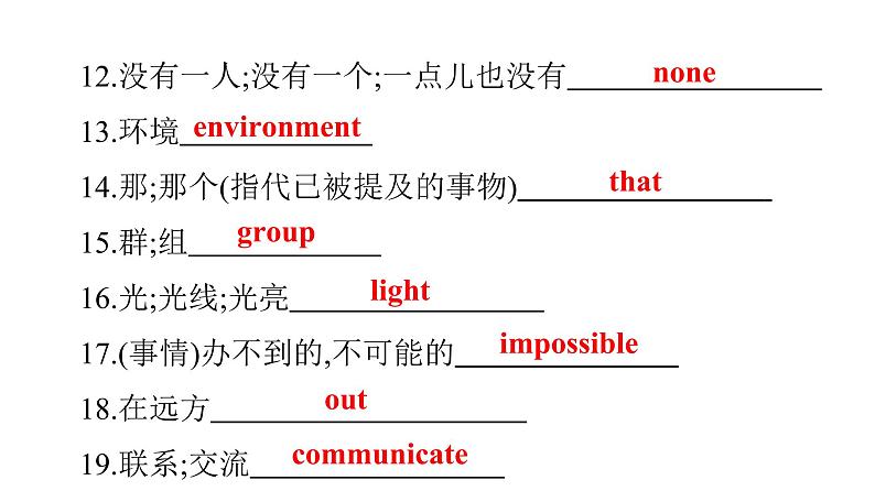 广东中考高分突破英语课件（外研版）教材梳理默写本-外研版第十节　八年级(下)Module 3~Module 4第5页