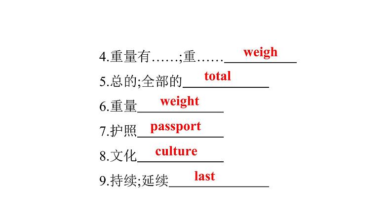 广东中考高分突破英语课件（外研版）教材梳理默写本-外研版第十二节　八年级(下)Module 7~Module 8第4页