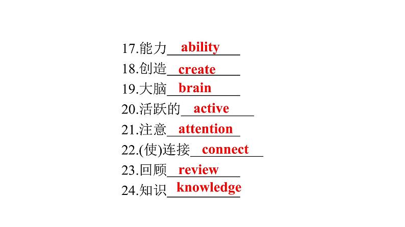 最新中考复习英语课件第十五节　九年级Unit 1~Unit 2第6页