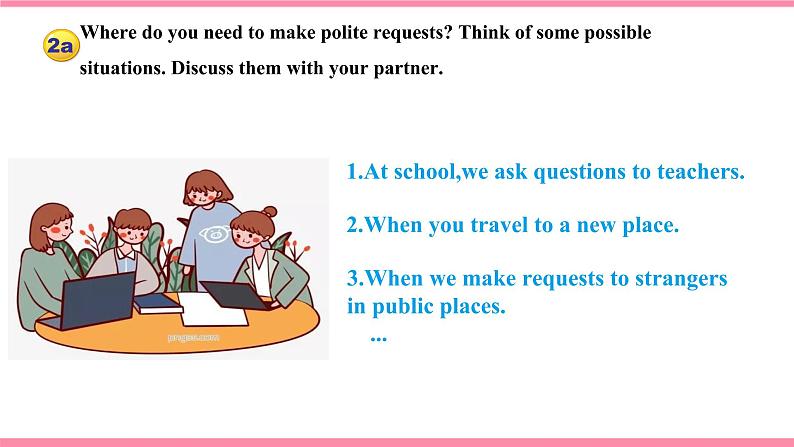 Unit 3 Could you please tell me where the restrooms are Section B (2a-2d) 课件 2021-2022学年人教新目标英语九年级上册第7页