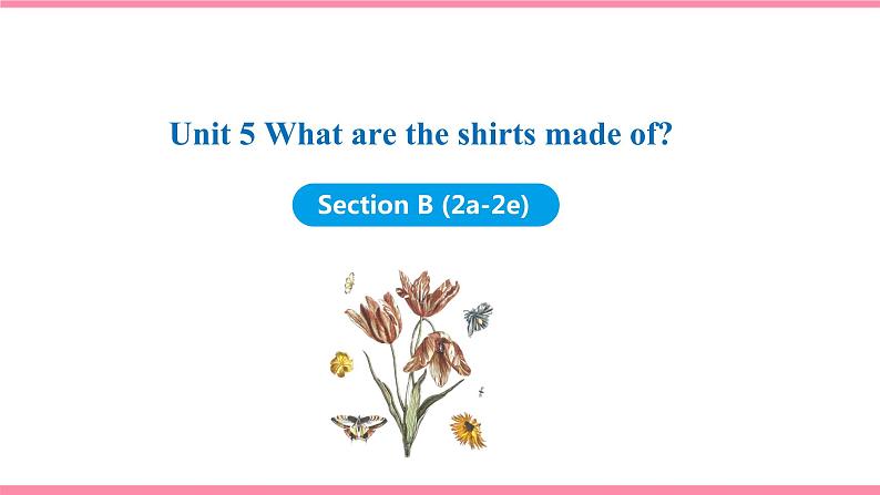 Unit 5 What are the shirts made of Section B (2a-2e)课件 2021-2022学年人教新目标九年级英语上册第1页