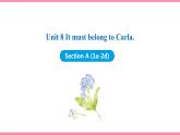 Unit 8 It must belong to Carla Section A (1a-2d)（课件+教案） 2021-2022学年人教新目标英语九年级上册