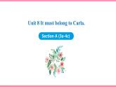 Unit 8 It must belong to Carla Section A (3a-4c)（课件+教案） 2021-2022学年人教新目标英语九年级上册
