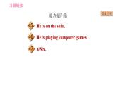 外研版七年級上冊英語習(xí)題課件 Module9 Unit 2 They're waiting for buses or trains