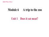 外研版七年级上册英语习题课件 Module6 Unit 1 Does it eat meat