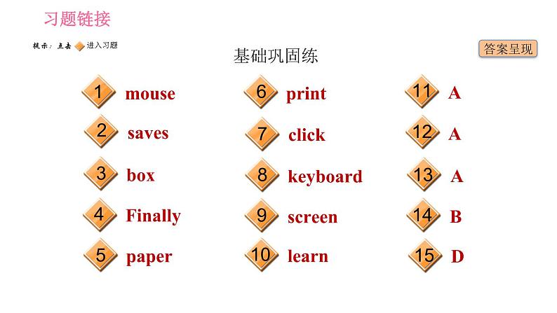 外研版七年级上册英语习题课件 Module7 Unit 1 How do I write my homework on the computer第2页