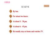 外研版七年級(jí)上冊(cè)英語習(xí)題課件 Module8 Unit 2 She often goes to concerts