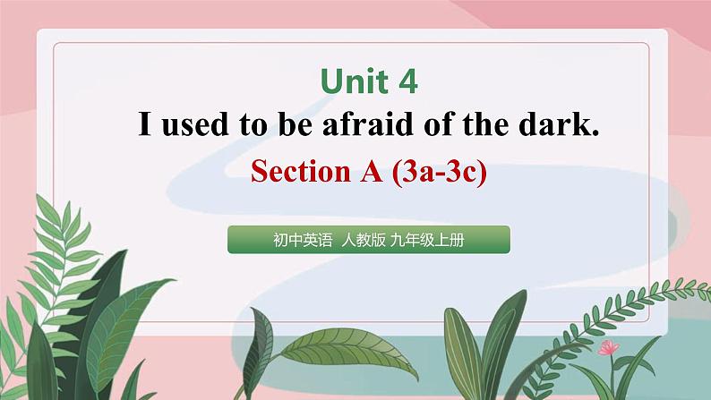 2021人教新目标九年级上册英语Unit4 SectionA 3a-3c (第二课时)第1页