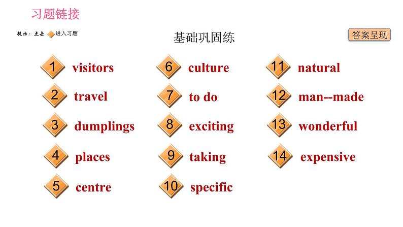 牛津沪教版七年级上册英语习题课件 Unit6 课时6 More practice～Culture corner第2页