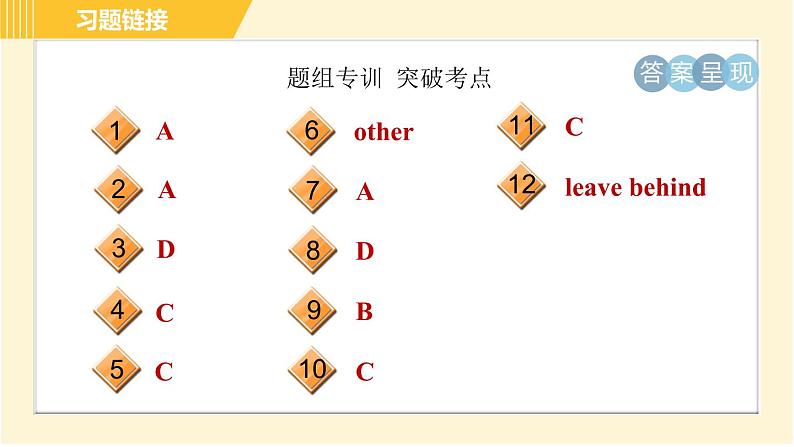 鲁教五四版八年级上册英语 Unit6 习题课件03