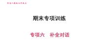 人教版七年级上册英语习题课件 期末专项训练 专项六　补全对话