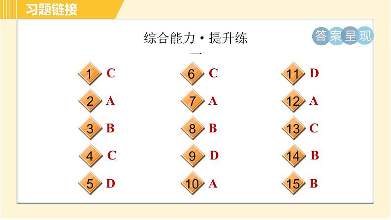 人教版A本八年级上册英语 Unit10 习题课件04