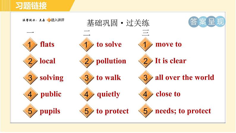 外研版B本八年级上册英语 Module9 习题课件02